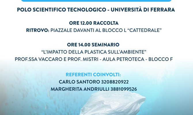 Evento Plastic Free e UNIFE - 9 maggio