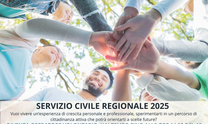 SERVIZIO CIVILE REGIONALE 2025 - CANDIDATURE APERTE 12 posti in provincia di Ferrara