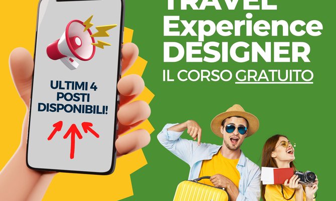 ULTIMI POSTI DISPONIBILI !!! - CORSO GRATUITO TRAVEL EXPERINCE DISIGNER - CESCOT