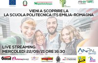 Open day ITS - Evento online presentazione corsi ITS Regione Emilia Romagna
