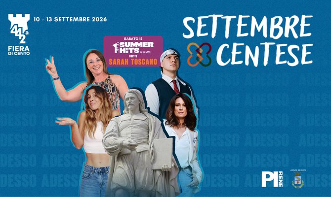 Dal 11 al 13 settembre 442° Fiera di Cento