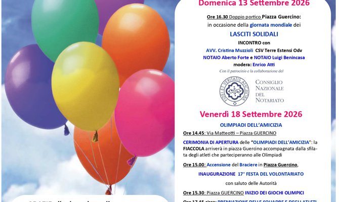 17° Festa del Volontariato di Cento