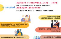 COMACCHIO - Recruiting day 11 dicembre con Randstad