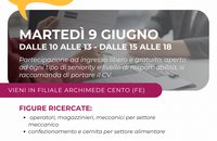 Recruiting day - Archimede filiali di Ferrara e Cento 