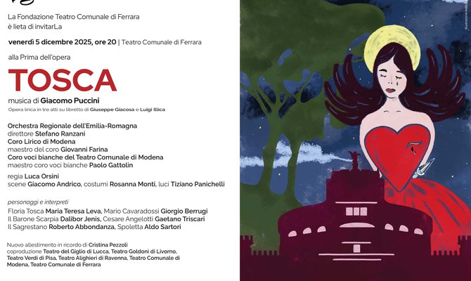 "TOSCA" di Giacomo Puccini - venerdì 5 dicembre 2025, ore 20.00 -  Teatro Comunale di Ferrara