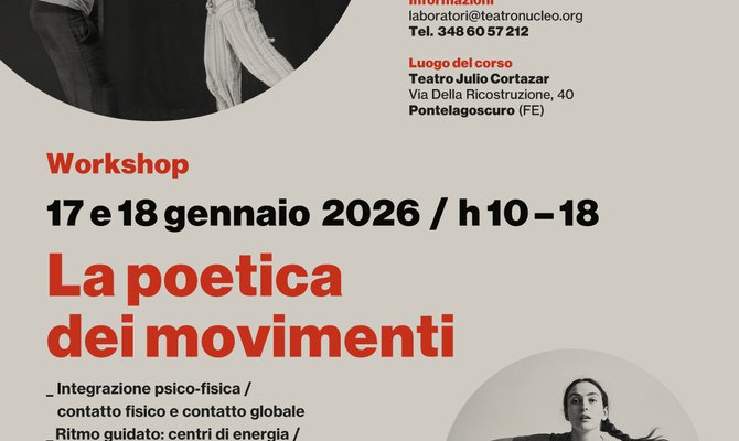 Workshop "La poetica dei movimenti" - Teatro Nucleo