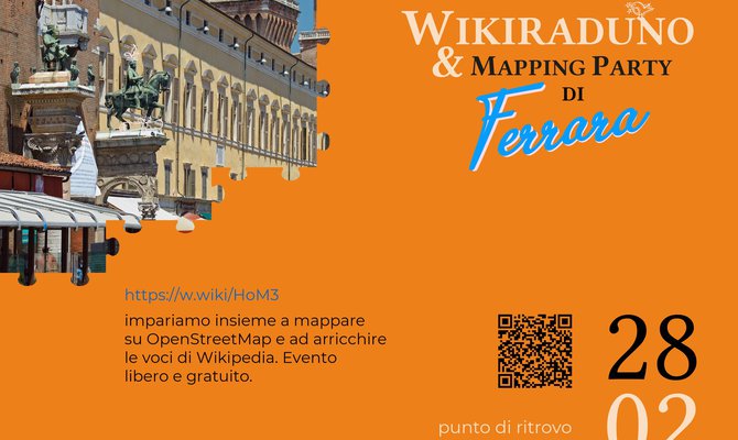 Wikiraduno e mapping party a Ferrara